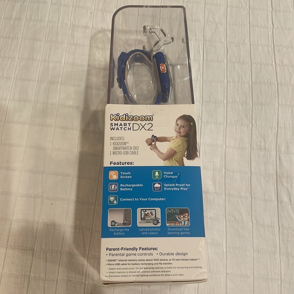 new VTECH kidizoom smart watch DX2 blue dual cameras the smartest watch for kids - Picture 4 of 11